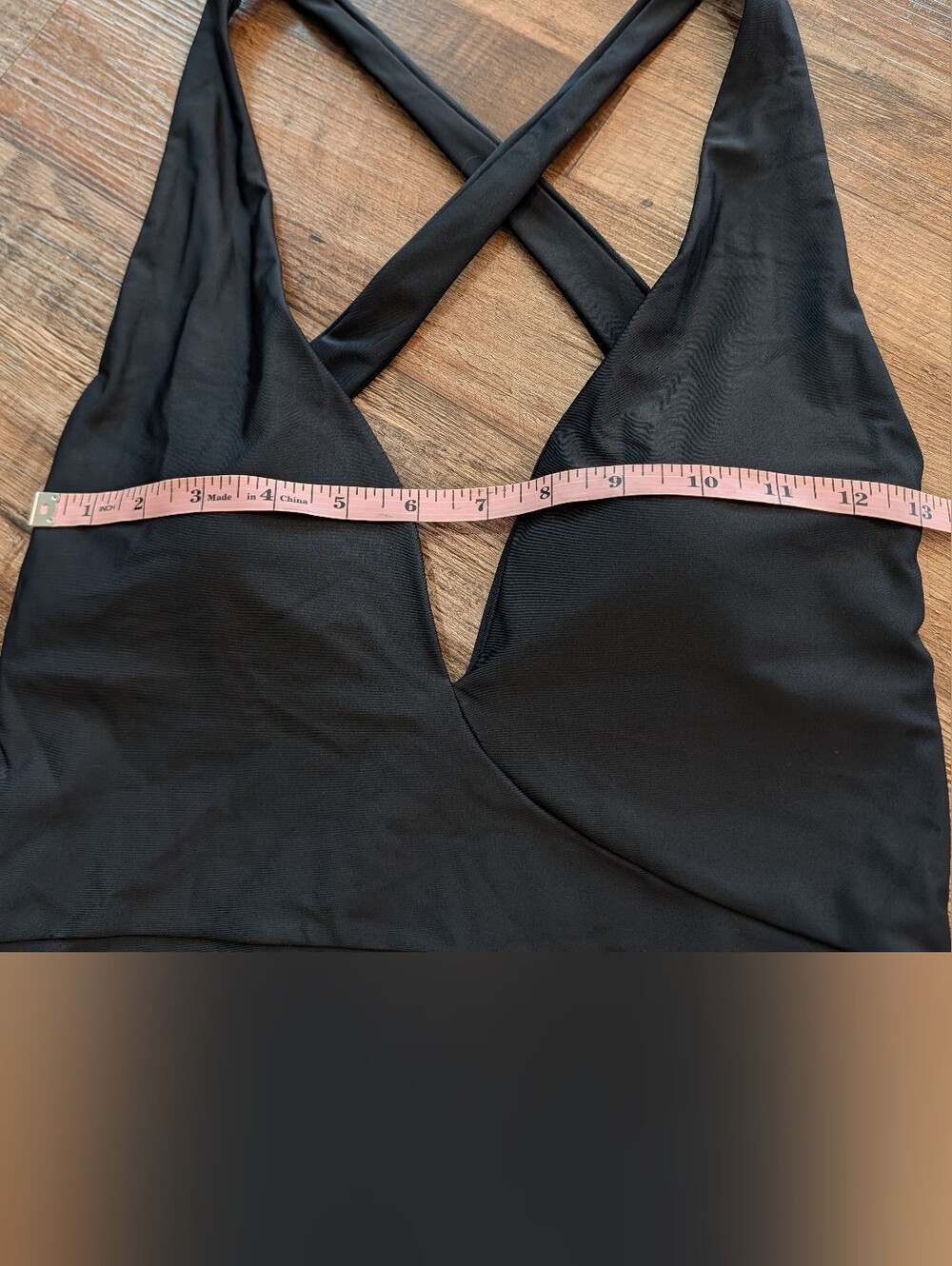 Summersalt Plunge V-Neck Criss Cross Open Back One-Piece Swimsuit Sz 6 - Picture 8 of 12